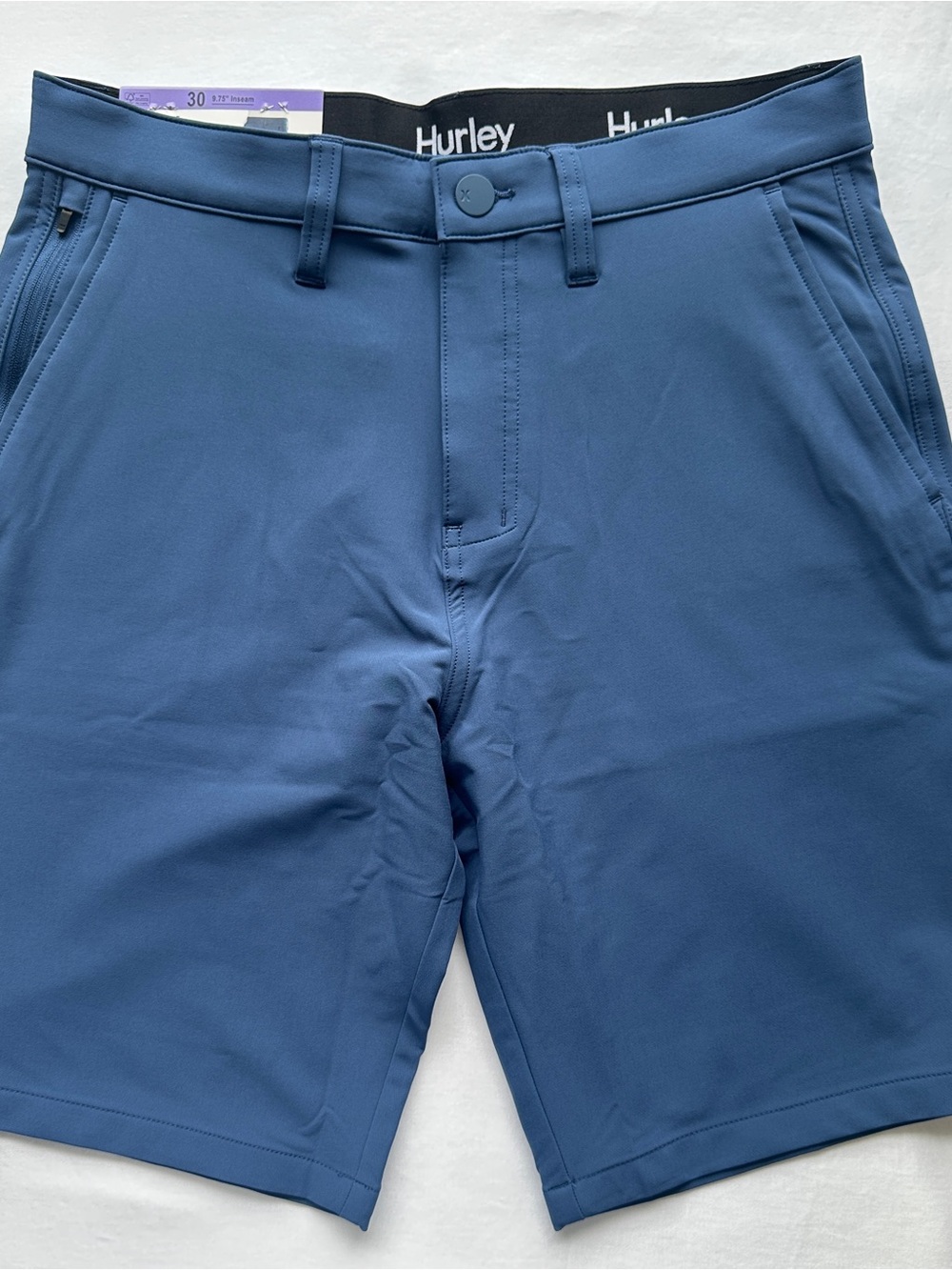 Hurley Men's Blue Hybrid Shorts 30 regular fit water repellent